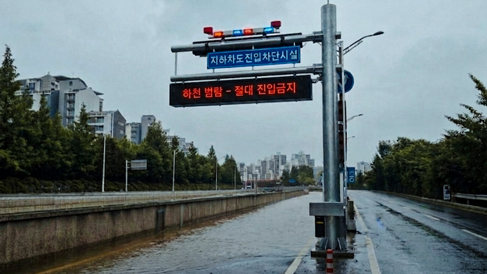 AI 하상도로 진입차단시설