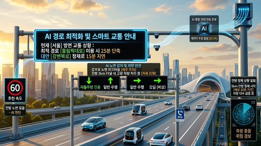 AI 안내 표지판